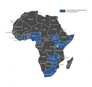 Countries in Africa in the IOU Scholarship Program